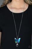 Paparazzi The Social Butterfly Effect - Blue Lanyard - Veronica's Jewelry Paradise, LLC