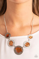 Paparazzi Raw Charisma - Orange Necklace