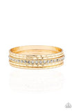 Paparazzi Glitzy Grunge- Gold - Veronica's Jewelry Paradise, LLC