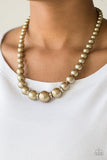 Paparazzi Party Pearls - Brass - Veronica's Jewelry Paradise, LLC