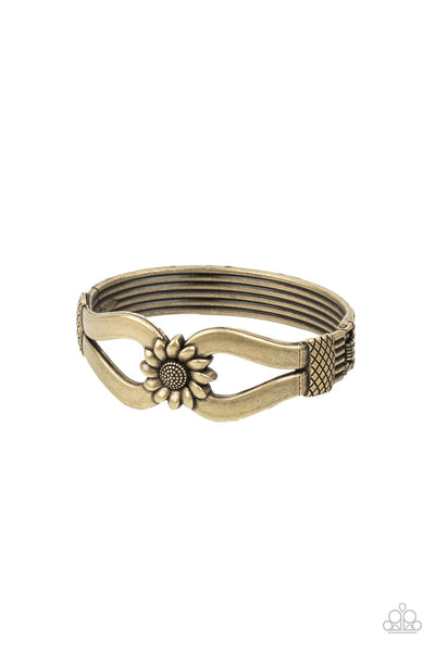 Paparazzi Let A Hundred SUNFLOWERS Bloom - Brass - Veronica's Jewelry Paradise, LLC