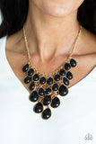 Paparazzi Shop Til You TEARDROP - Black - Veronica's Jewelry Paradise, LLC