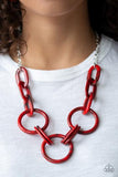 Paparazzi Turn Up The Heat - Red - Veronica's Jewelry Paradise, LLC