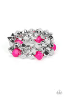 Paparazzi A Perfect TENACIOUS - Pink Bracelet