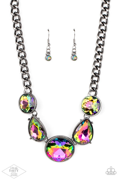 Paparazzi All The Worlds My Stage - Multi OilSpill Necklace