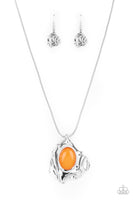 Paparazzi Amazon Amulet - Orange - Veronica's Jewelry Paradise, LLC