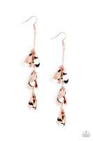 Paparazzi Arrival CHIME - Copper Earrings