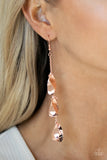 Paparazzi Arrival CHIME - Copper Earrings