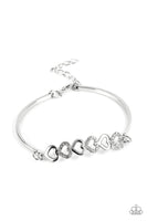 Paparazzi Attentive Admirer - White Heart Bracelet