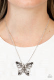 Paparazzi Badlands Butterfly - Black Necklace