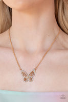 Paparazzi Baroque Butterfly - Gold Butterfly Necklace