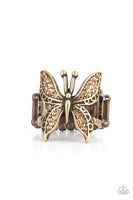 Paparazzi Blinged Out Butterfly - Brass