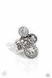 Paparazzi FF APR Blowing Off STEAMPUNK - White