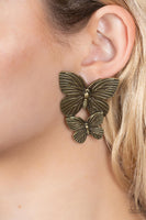 Paparazzi Blushing Butterflies - Brass