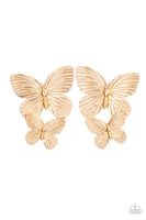 Paparazzi Blushing Butterflies - Gold - Veronica's Jewelry Paradise, LLC