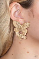 Paparazzi Blushing Butterflies - Gold - Veronica's Jewelry Paradise, LLC