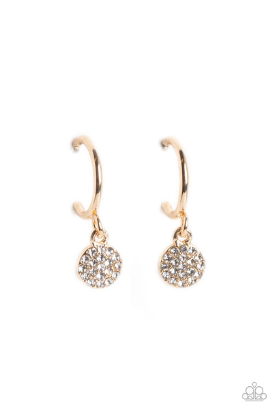 Paparazzi Bodacious Ballroom - Gold dainty Hoops