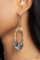 Paparazzi Bohemian Beach Blast - MultiColored Seed Beads Earrings