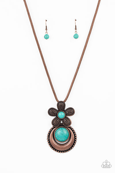 Paparazzi Bohemian Blossom - Copper Flower Necklace