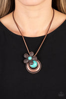 Paparazzi Bohemian Blossom - Copper Flower Necklace