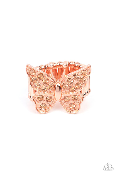 Paparazzi Bona Fide Butterfly - Copper - Veronica's Jewelry Paradise, LLC