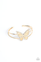 Paparazzi Butterfly Bella - Gold Butterfly Bracelet