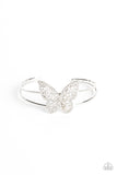 Paparazzi Butterfly Bella - White Butterfly Bracelet