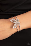 Paparazzi Butterfly Bella - White Butterfly Bracelet