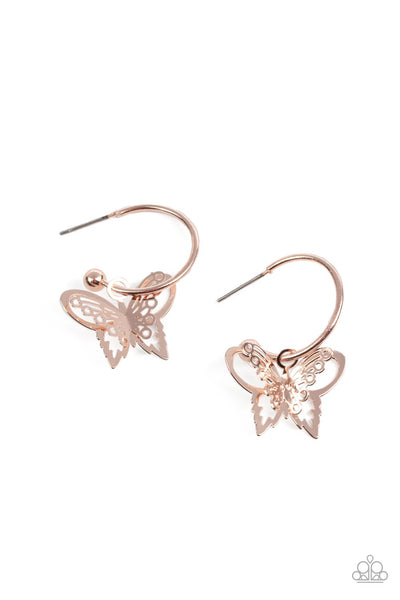 Paparazzi Butterfly Freestyle - Rose Gold - Veronica's Jewelry Paradise, LLC