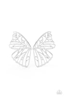 Paparazzi Butterfly Frills- Silver - Veronica's Jewelry Paradise, LLC