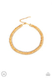 Paparazzi Necklace-Empower-HER-Ment-Gold - Veronica's Jewelry Paradise, LLC