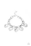Paparazzi Candy Heart Charmer - White - Veronica's Jewelry Paradise, LLC