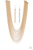 Paparazzi Cascading Chains - Gold
