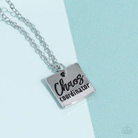 Paparazzi Chaos Coordinator - Silver Inspirational Necklace