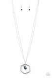 Paparazzi Chicly Geocentric - Blue - Veronica's Jewelry Paradise, LLC