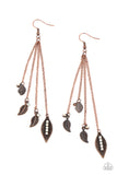 Paparazzi Chiming Leaflets - Copper - Veronica's Jewelry Paradise, LLC