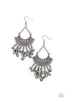 Paparazzi Chromatic Cascade - Multi Metallic Oil Spill Beads Earrings