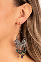 Paparazzi Chromatic Cascade - Multi Metallic Oil Spill Beads Earrings