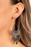 Paparazzi Chromatic Cascade - Multi Metallic Oil Spill Beads Earrings