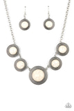 Paparazzi Circle The Wagons - White - Veronica's Jewelry Paradise, LLC