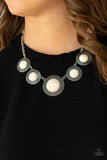 Paparazzi Circle The Wagons - White - Veronica's Jewelry Paradise, LLC