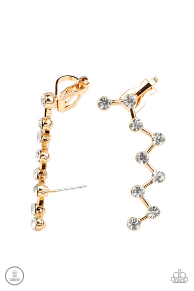 Paparazzi Clamoring Constellations - Gold Earcuffs Earrings