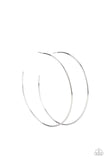 Paparazzi Colossal Couture - Silver Hoops Earrings