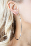 Paparazzi Colossal Couture - Silver Hoops Earrings
