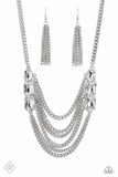 Paparazzi MAR FF Come CHAIN or Shine - White