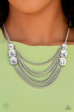 Paparazzi MAR FF Come CHAIN or Shine - White