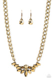 Paparazzi Come at Me - Brass - Veronica's Jewelry Paradise, LLC