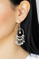 Paparazzi Cosmic Chandeliers - White Earrings