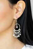 Paparazzi Cosmic Chandeliers - White Earrings