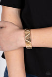Paparazzi Couture Crusher - Gold - Veronica's Jewelry Paradise, LLC